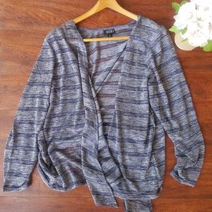 a.n.a sheer lightweight  blue Cardigan